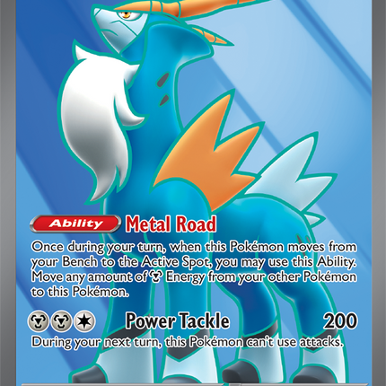 Carta Individual Pokémon Cobalion EX 103/086, Ultra Rara UR, BASIC Pokémon 210 HP, set Chaos Rising, Ilustración de 5ban Graphics - Thunder Cards México