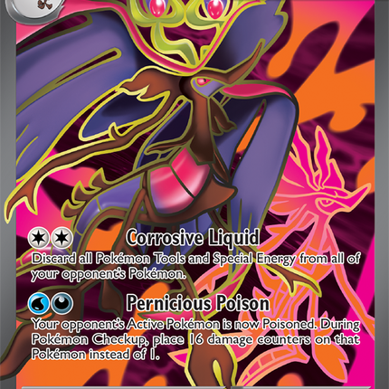Carta Individual Pokémon Mega Dragalge EX 104/086, Ultra Rara UR, Stage 1 Pokémon 330 HP, set Chaos Rising, Ilustración de 5ban Graphics - Thunder Cards México