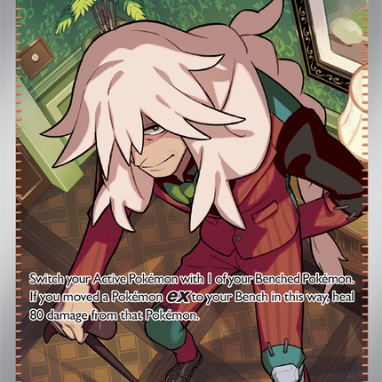 Carta Partidario Pokémon AZ's Tranquility 106/086, Ultra Rara del set Chaos Rising, Ilustración de GIDORA - Thunder Cards México