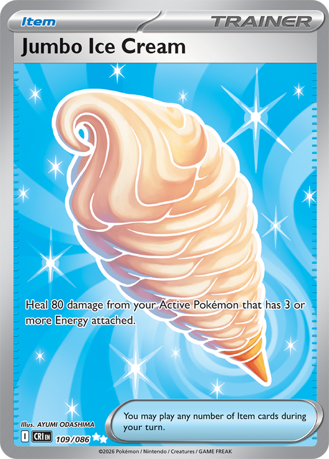 Carta Individual Pokémon Jumbo Ice Cream Ultra Rara 109/086, set Chaos Rising, Ilustración de AYUMI ODASHIMA - Thunder Cards México