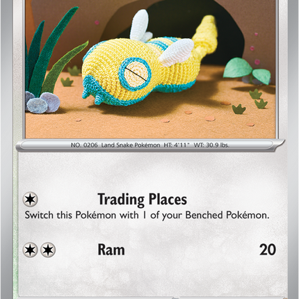 Carta Individual Pokémon Dunsparce  120/159 , BASIC Pokémon 70 HP, set Jorney Together, Ilustración de Asako Ito - Thunder Cards México