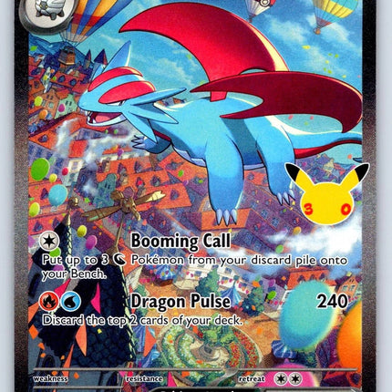 Carta individual Pokémon Salamance EX 156/128, set 30th C, en Thunder Cards México