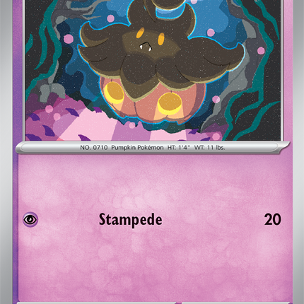 Carta Individual Pokémon Pumpkaboo 004/086, Basic Pokémon 60 HP, set Chaos Rising, Ilustración de Jerki - Thunder Cards México