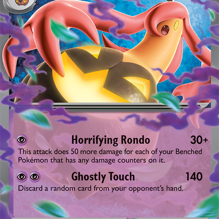 Carta Individual Pokémon Gourgeist EX 041/086, Stage 1 Pokémon EX 270 HP, set Chaos Rising, Ilustración de 5ban Graphics - Thunder Cards México
