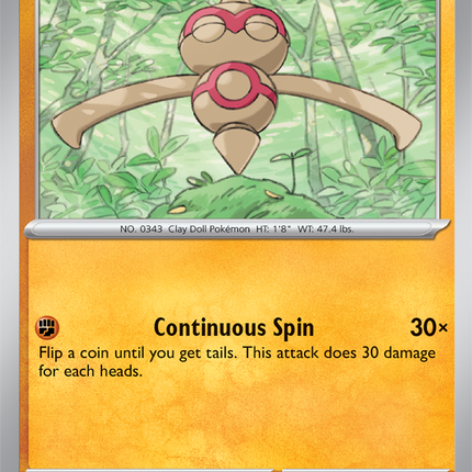 Carta Individual Pokémon Baltoy 046/086, BASIC Pokémon 70 HP, set Chaos Rising, Ilustración de 046 - Thunder Cards México