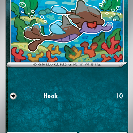 Carta Individual Pokémon Skrelp 058/086, BASIC Pokémon 70 HP, set Chaos Rising, Ilustración de Shimaris Yukichi - Thunder Cards México