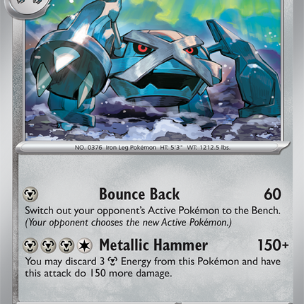 Carta Individual Pokémon Metagross 061/086, Stage 2 Pokémon 180 HP, set Chaos Rising, Ilustración de Bun Toujo - Thunder Cards México