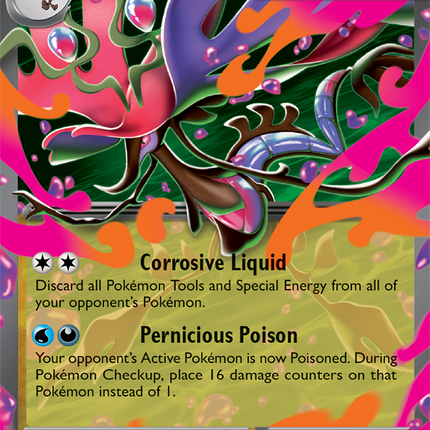 Carta Individual Pokémon Mega Dragalge EX 065/086, Stage 1 Pokémon 330 HP, set Chaos Rising, Ilustración de 5ban Graphics - Thunder Cards México