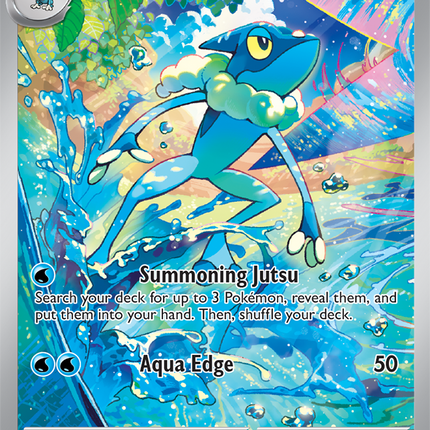 Carta Individual Pokémon Frogadier Ilustración Especial 089/086, Stage 1 Pokémon 100 HP, set Chaos Rising, Ilustración de Susumu Maeya - Thunder Cards México