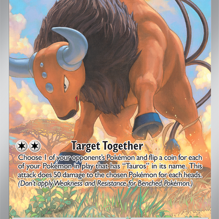 Carta Individual Pokémon Tauros Ilustración Especial 096/086, BASIC Pokémon 130 HP, set Chaos Rising, Ilustración de Tsuyoshi Nagano - Thunder Cards México