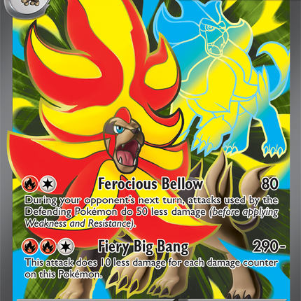 Mega Pyroar EX FA (Full Art) - 099/086 - ME4: Chaos Rising (CRI) (Copia)
