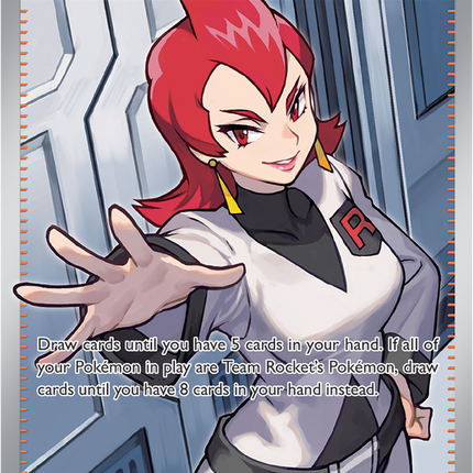 Carta Pokémon Team Rocket's Ariana (UR) 224/182 del set Destined Rivals de Pokémon TCG en Thunder Cards