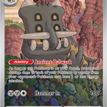 Carta individual Bastiodon 093/084, set Pitch Black, en Thunder Cards México Illustration Rare 