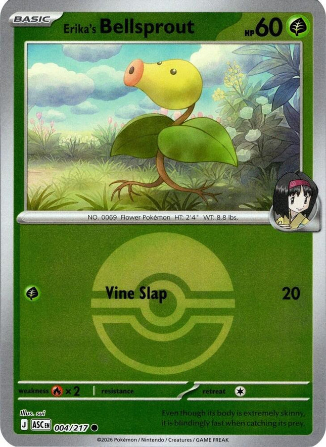 Carta Pokémon Erika's Bellsprout 004/217 - Ascended Heroes - Thunder Cards