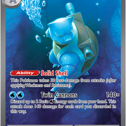 Carta Pokémon Blastoise EX (SIR) 200/165 del set 151 de Pokémon TCG en Thunder Cards