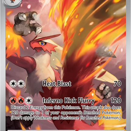 Carta Pokémon Blaziken (IR) 192/182 del set Destined Rivals de Pokémon TCG en Thunder Cards