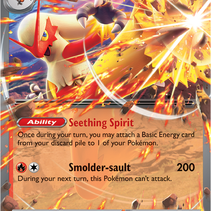 Carta Individual Pokémon Blaziken EX 024/159 , set Journey Together en Thunder Cards México