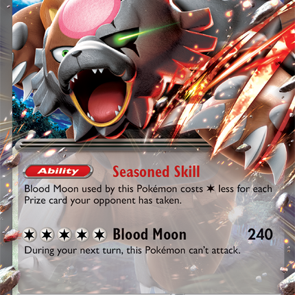 Carta Pokémon Bloodmoon Ursaluna EX Double Rare (DR) 141/167 del set Twilight Masquerade de Pokémon TCG en Thunder Cards