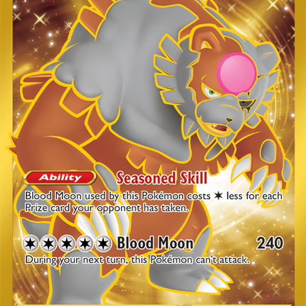 Carta Individual Pokémon 
Bloodmoon Ursaluna EX Hyper Rare 222/167 Twilight Masquerade, en Thunder Cards México