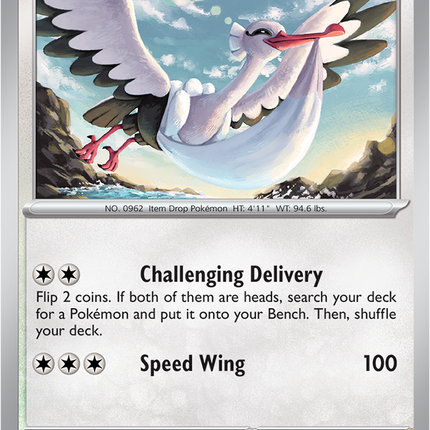 Carta individual Pokémon Bombirdier 071/084, set Pitch Black, en Thunder Cards México 