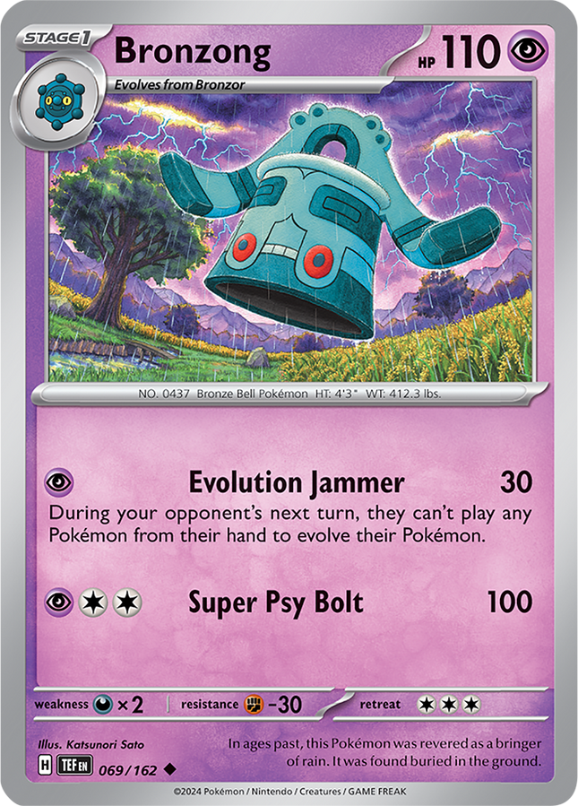 Carta Individual Pokémon Bronzong 069/162, set Temporal Forces,  Thunder Cards México