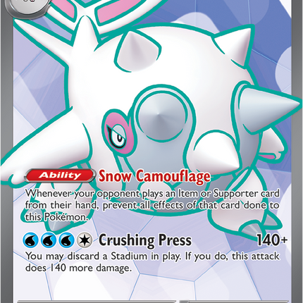 Carta Pokémon Cetitan EX (UR) 210/182 del set Destined Rivals de Pokémon TCG en Thunder Cards