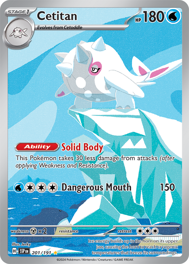 Carta Individual Pokémon Cetitan Illustration Rare 201/191, Trainer, set Surging Sparks- Thunder Cards México