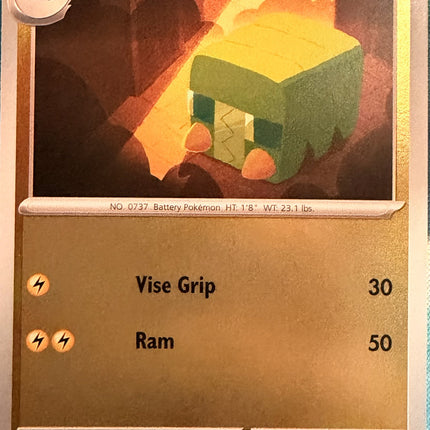 Carta individual Pokémon Charjabug 025/084, set Pitch Black, en Thunder Cards México Reverse 