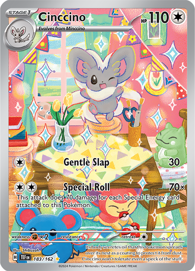 Carta Pokémon Cinccino (IR) 183/162 del set Temporal Forces de Pokémon TCG en Thunder Cards