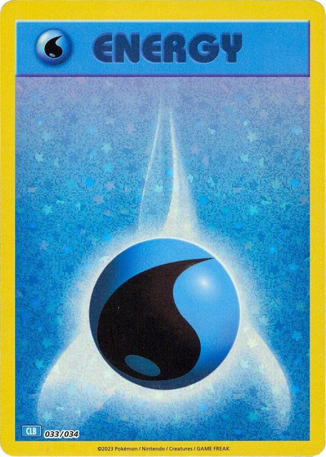 Carta Individual Water Basic Energy 033/034, Trainer, set Classic Collection en Thunder Cards México