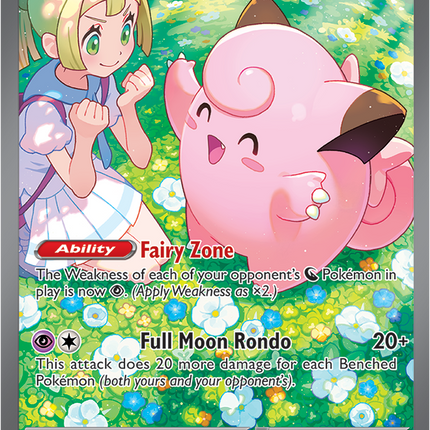 Carta Individual Pokémon Lillie's Clefairy EX Special Illustration Rare 184/159, set Journey Together- Thunder Cards México