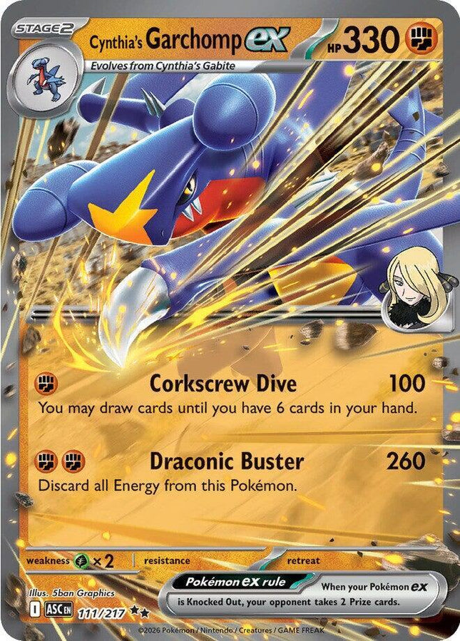 Cynthia's Garchomp EX - 111/217- ME: Ascended Heroes (ASC)