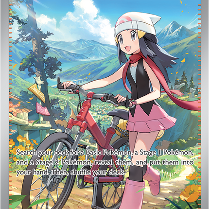 Carta Individual Pokémon Supporter Dawn Special Illustration Rare 129/094, Trainer, set Phantasmal Flames, Ilustración de Atsushi Furusawa- Thunder Cards México
