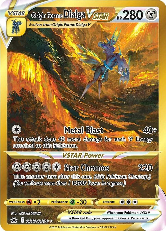 Carta Individual Pokémon Origin Forme Dialga VSTAR Secret Rare GG68/GG70,  set Crown Zenith - Thunder Cards México