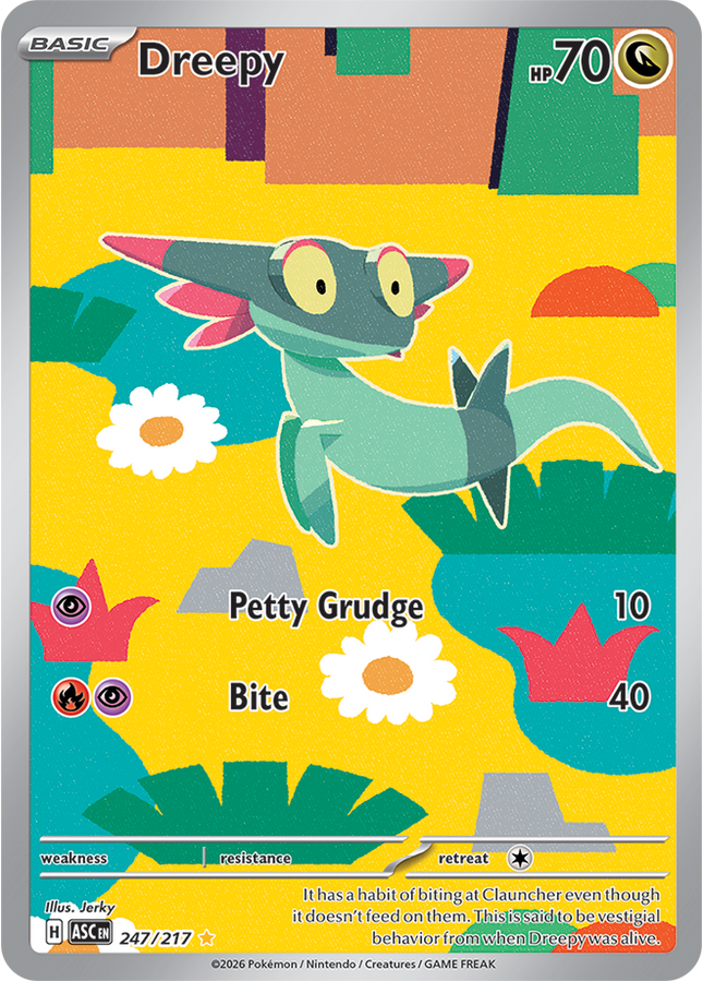 Carta Pokémon Dreepy Alterno 247/217 - Ascended Heroes - Thunder Cards