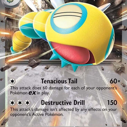 Carta Individual Pokémon Dudunsparce EX 121/159 , Stage 1 Pokémon 270 HP, set Jorney Together, Ilustración de 5ban Graphics - Thunder Cards México