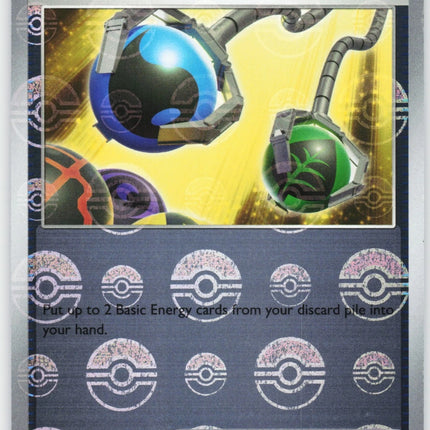 Carta Individual Pokémon Energy Retrieval Pokeball Pattern 082/086, Supporter Trainer, set White Flare,- Thunder Cards México