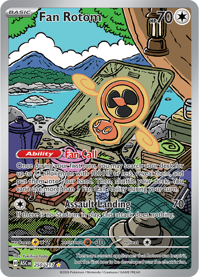 Carta Pokémon Fan Rotom Arte Alterno 250/217 - Ascended Heroes - Thunder Cards