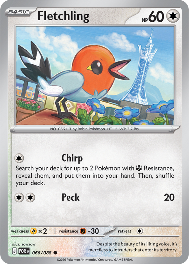 Fletchling 066/088 - ME03: Perfect Order (POR)