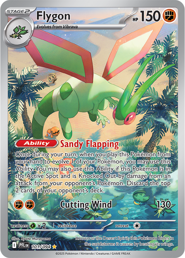 Carta Individual Pokémon Flygon Illustration Rare 101/167, Trainer, set Phantasmal Flames - Thunder Cards México