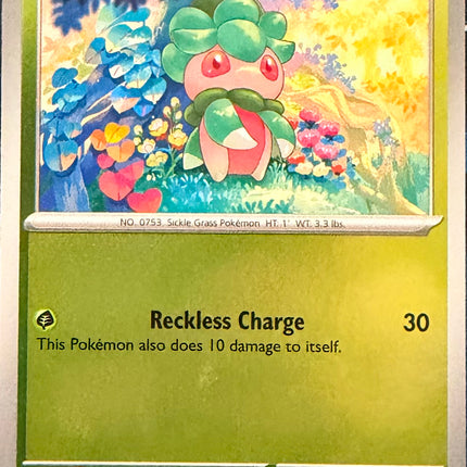Carta individual Pokémon Fomantis 003/084, set Pitch Black, en Thunder Cards México Reverse
