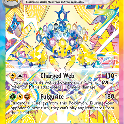 Carta Pokémon Galvantula EX (SIR) 168/142 del set Stellar Crown de Pokémon TCG en Thunder Cards