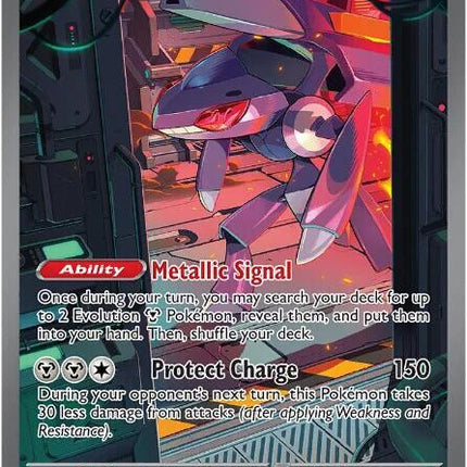 Carta Pokémon Genesect EX Special Illustration Rare 169/086 del set Black Bolt de Pokémon TCG en Thunder Cards México