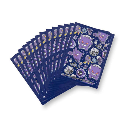 Paquete oficial de micas protectoras Pokémon Center de la colección Ghostly Gathering Apparition Assortment con ilustraciones de Gengar y tipo Fantasma