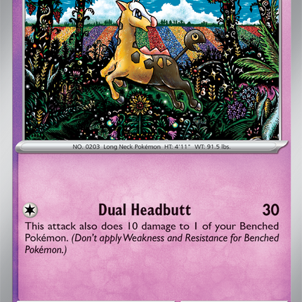 Carta Individual Pokémon Girafarig 083/167, , set Twilight Masquerade, Ilustración de Shinji Kanda - Thunder Cards México