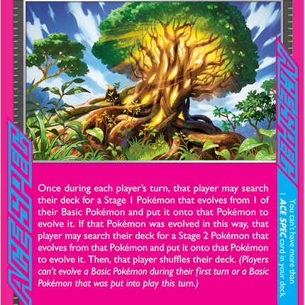Carta Pokémon Grand Tree 136/142 del set Stellar Crown de Pokémon TCG en Thunder Cards México