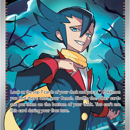 Carta Individual Pokémon Supporter Grimsley's Move UR 120/094, Trainer, set Phantasmal Flames, Ilustración de GIDORA - Thunder Cards México