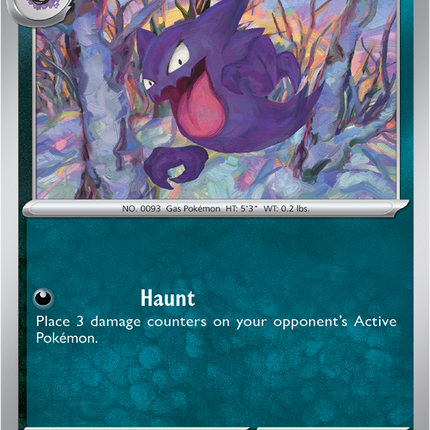 Carta Individual Pokémon Haunter 049/088, Stage 1 Pokémon 100 HP, set Perfect Order, Ilustración de Kedamahadaitai Yawarakai - Thunder Cards México