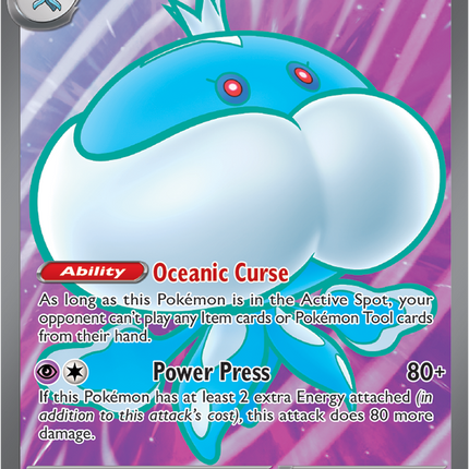 Carta Pokémon Jellicent EX Ultra Rare 160/086 del set White Flare de Pokémon TCG en Thunder Cards México