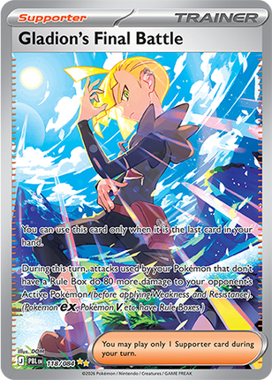 Carta individual Pokémon Gladion's Final Battle 118/084, set Pitch Black, en Thunder Cards México 